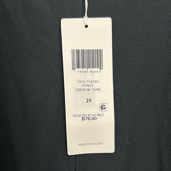 Eileen fisher green tunic - Picture 2 of 5